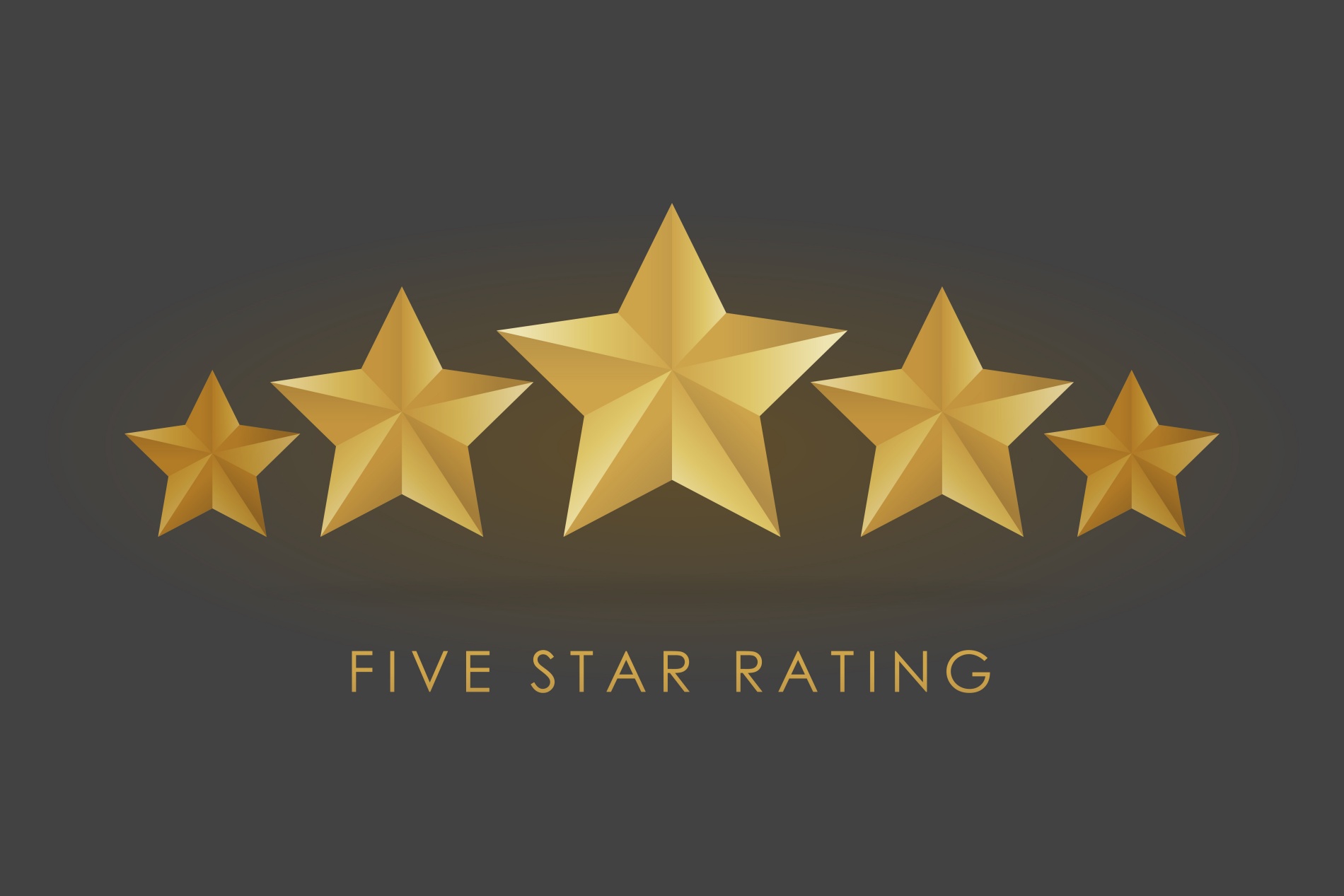 Five stars indicating 5-Star Rating